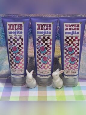 Bath & Body Works Watermelon Mojito Ultimate Hydration Body Cream Set of 3 NEW